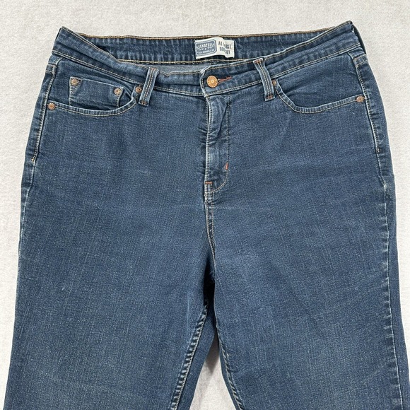 Signature by Levis At Waist Bootcut Blue Denim Flare Jeans Womens 14 Short 32X28 - Picture 3 of 11